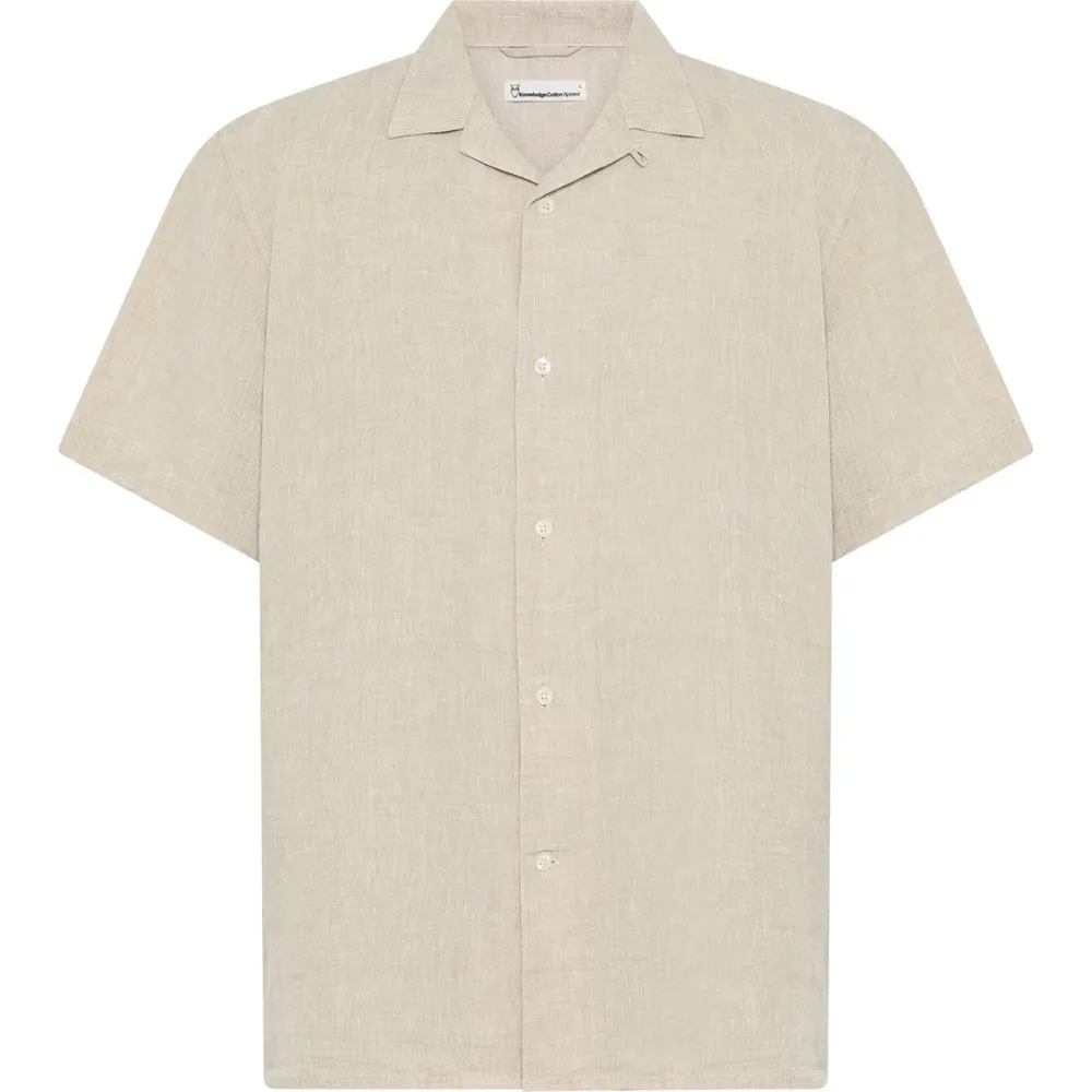 KnowledgeCotton Apparel Herren Box Linen Hemd