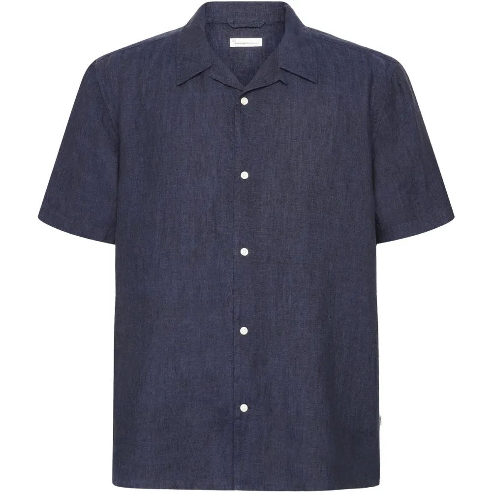 KnowledgeCotton Apparel Herren Box Linen Hemd