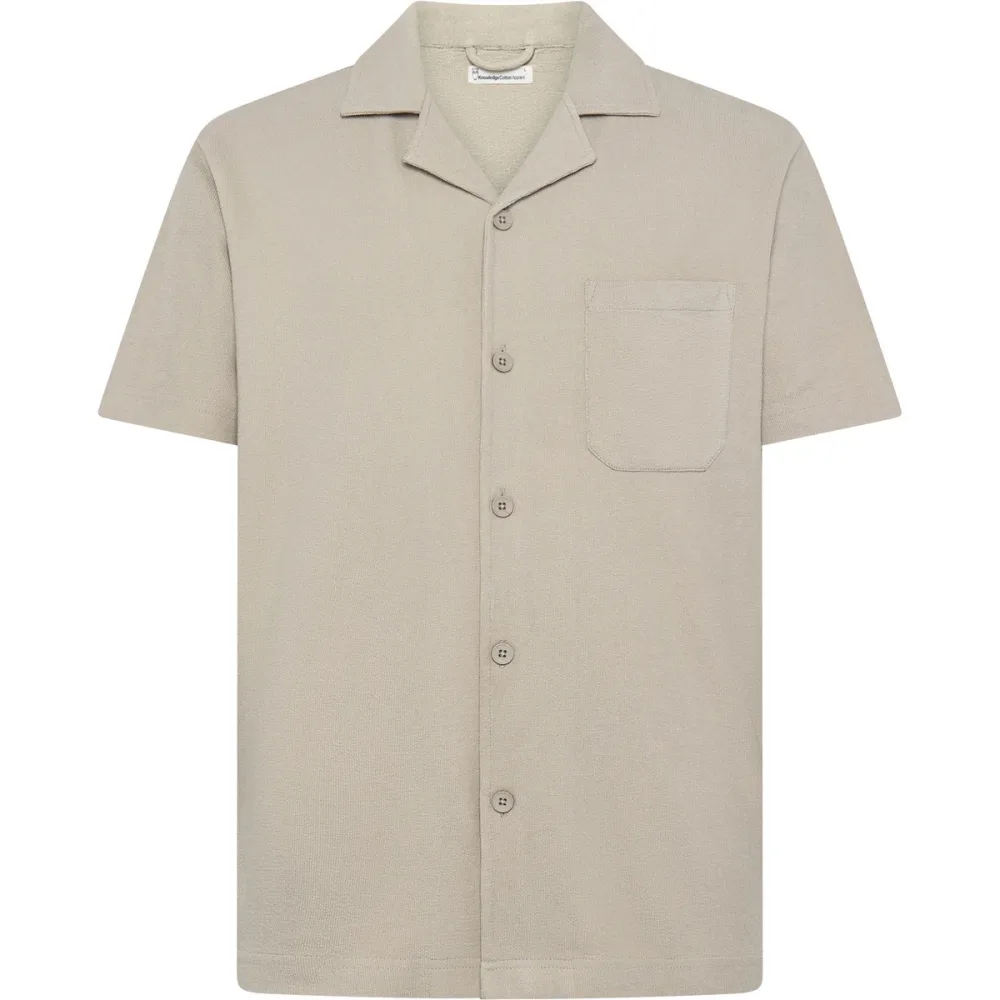 KnowledgeCotton Apparel Herren Box Fit Bouclé Hemd