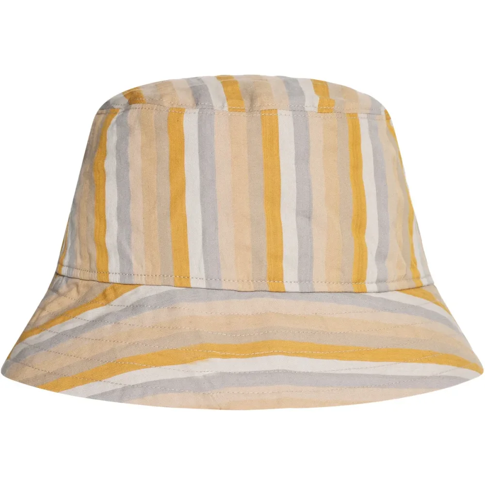 KnowledgeCotton Apparel Seersucker Stripe Bucket Hut