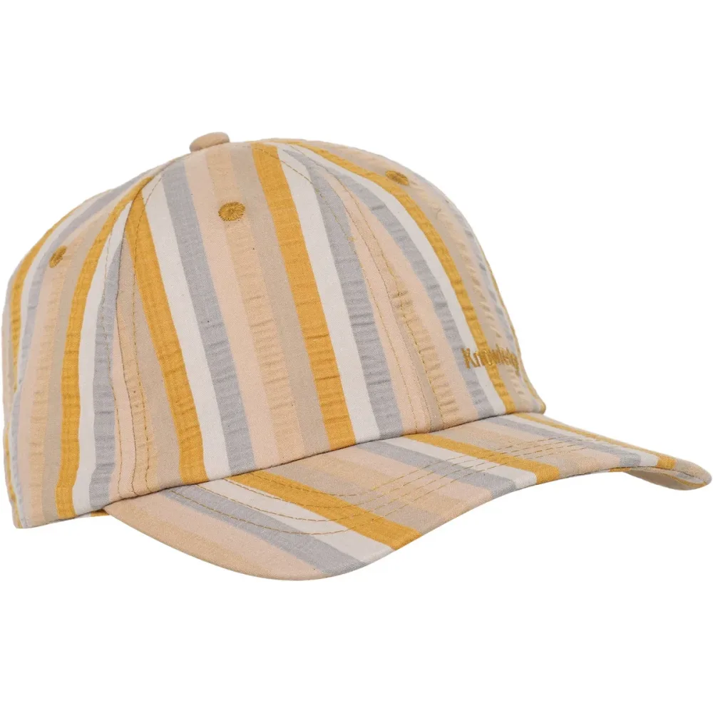 KnowledgeCotton Apparel Seersucker Striped Cap