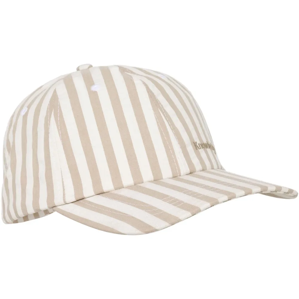 KnowledgeCotton Apparel Seersucker Striped Cap