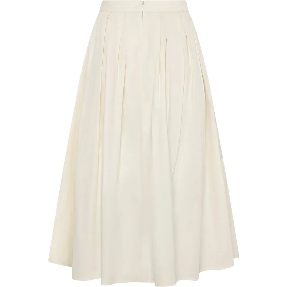 KnowledgeCotton Apparel Damen Pleated Satin Rock