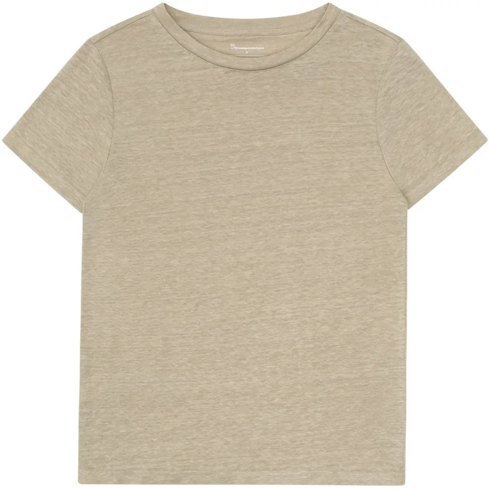 KnowledgeCotton Apparel Damen Regular Linen T-Shirt