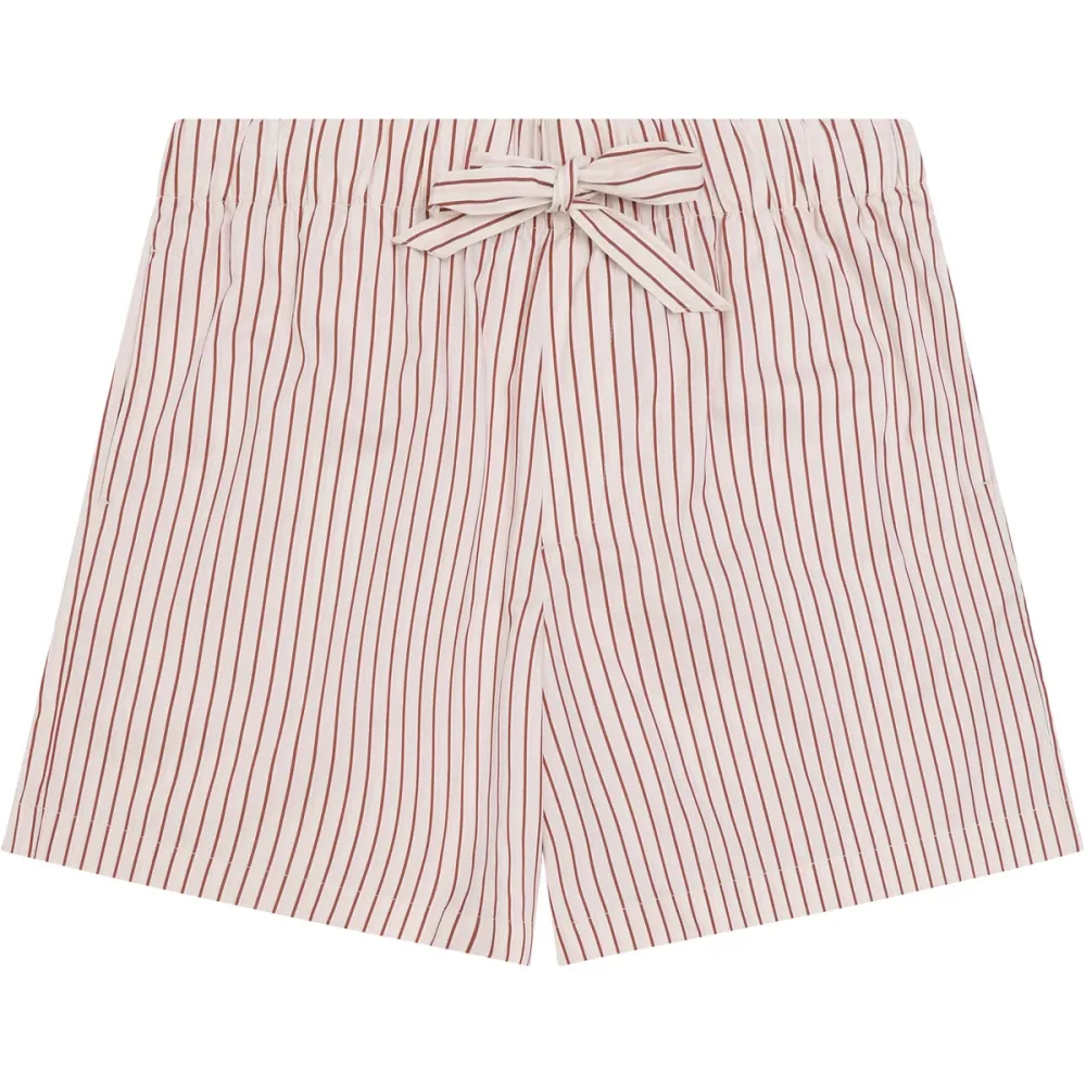 KnowledgeCotton Apparel Damen Striped Saitin Shorts