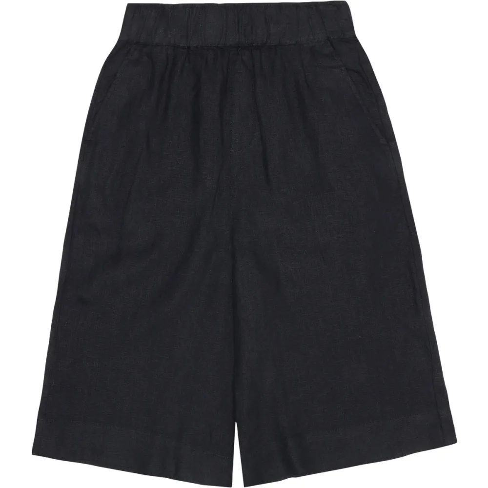 KnowledgeCotton Apparel Damen Eve Culotte High-Rise Wide Linen Shorts