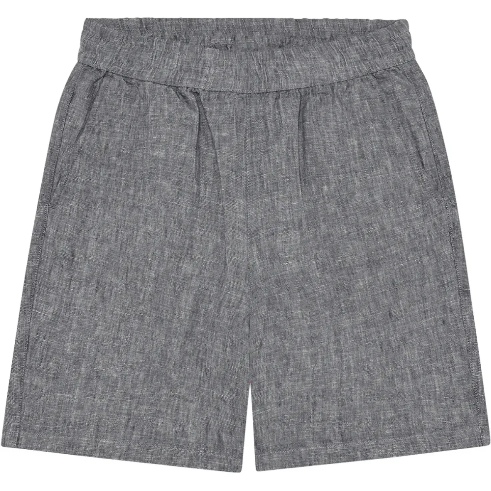 KnowledgeCotton Apparel Damen Posey Wide Mid-Rise Linen Shorts