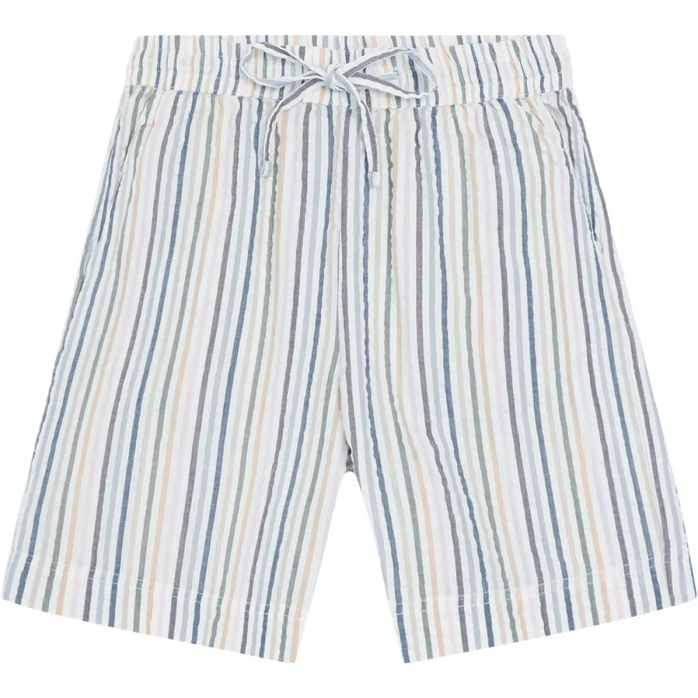 KnowledgeCotton Apparel Damen Posey Seersucker Stripe Shorts