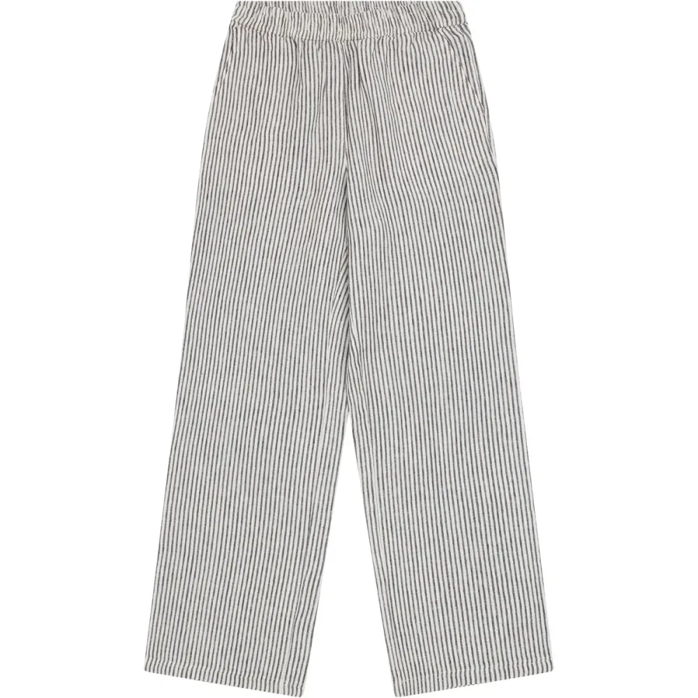 KnowledgeCotton Apparel Damen Posey Linen Stripe Hose