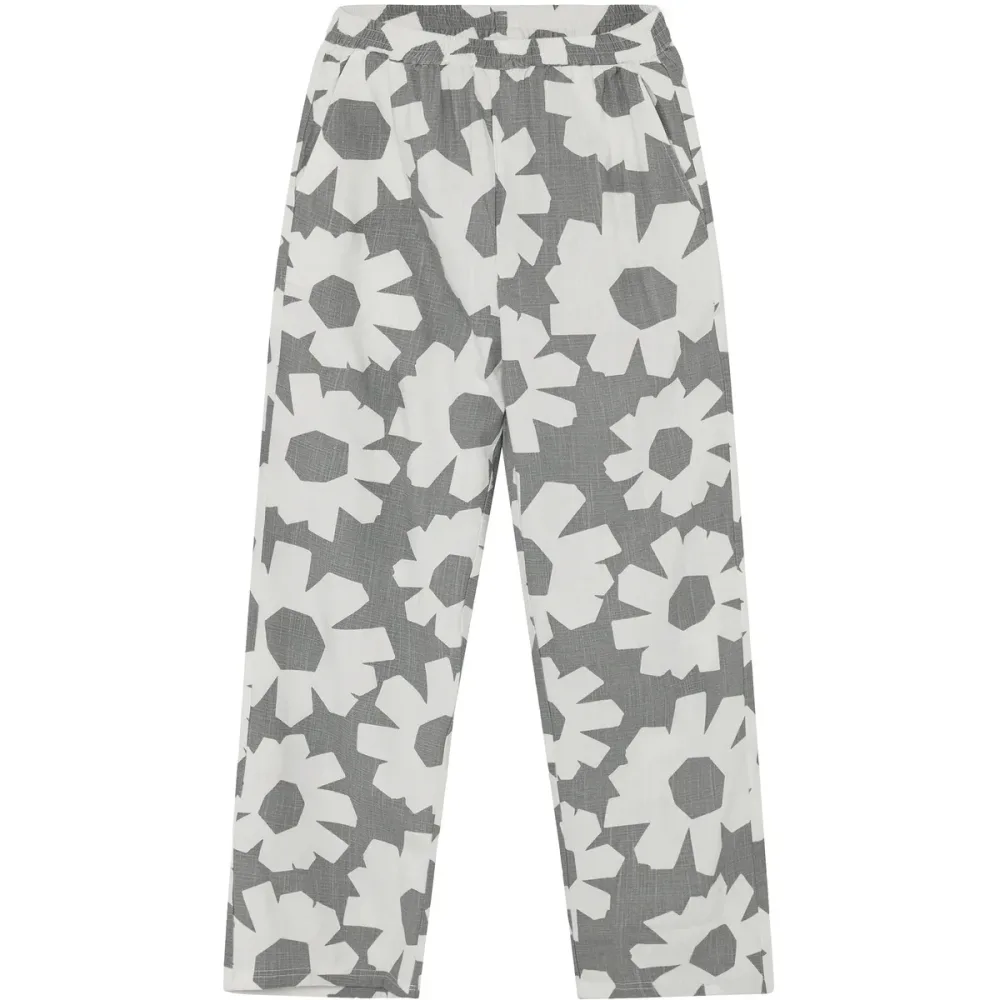 KnowledgeCotton Apparel Damen Posey Linen-Mix Printed Hose