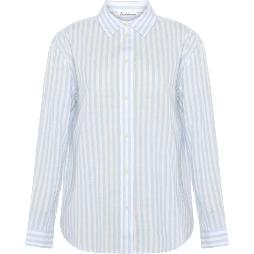 KnowledgeCotton Apparel Damen Yarn Dyed Bluse