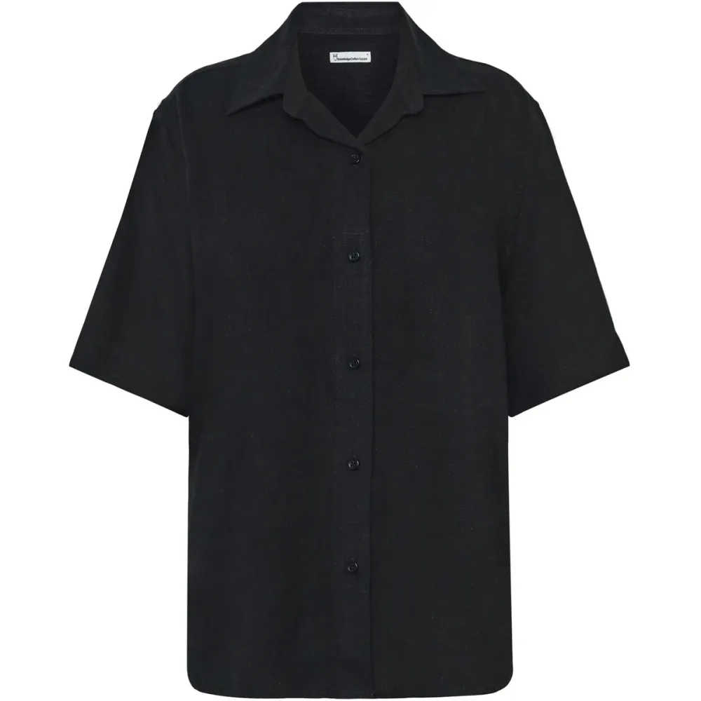 KnowledgeCotton Apparel Damen Linen-Mix Bluse
