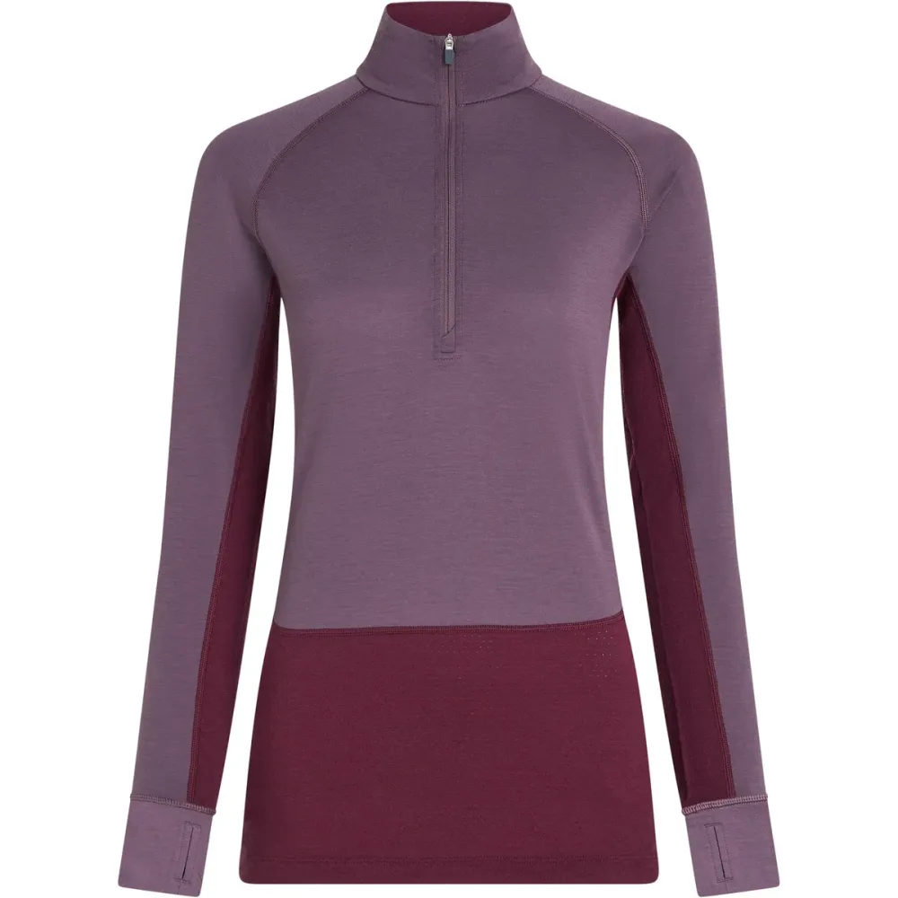 Icebreaker Damen Merino 200 ZoneKnit Half Zip Longsleeve