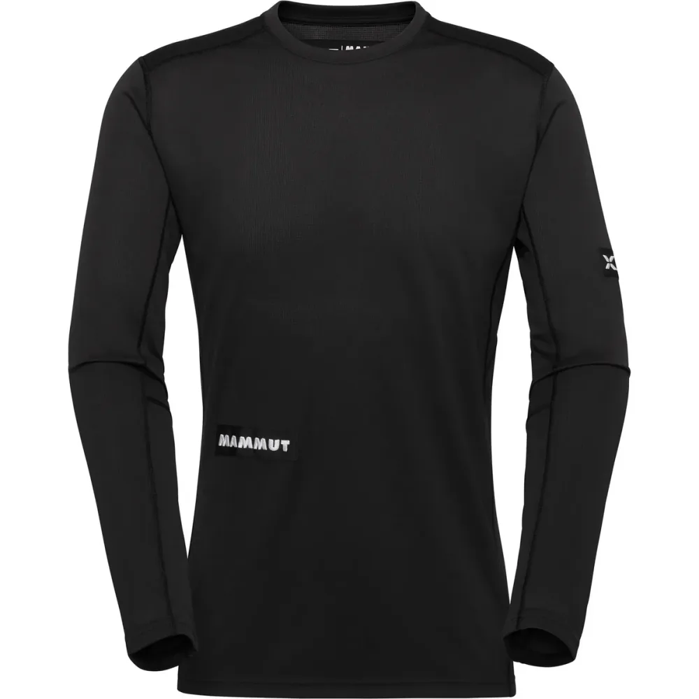 Mammut Schnelltrocknender Longsleeve für die Berge Eiger Nordwand FL Longsleeve Men Schwarz S