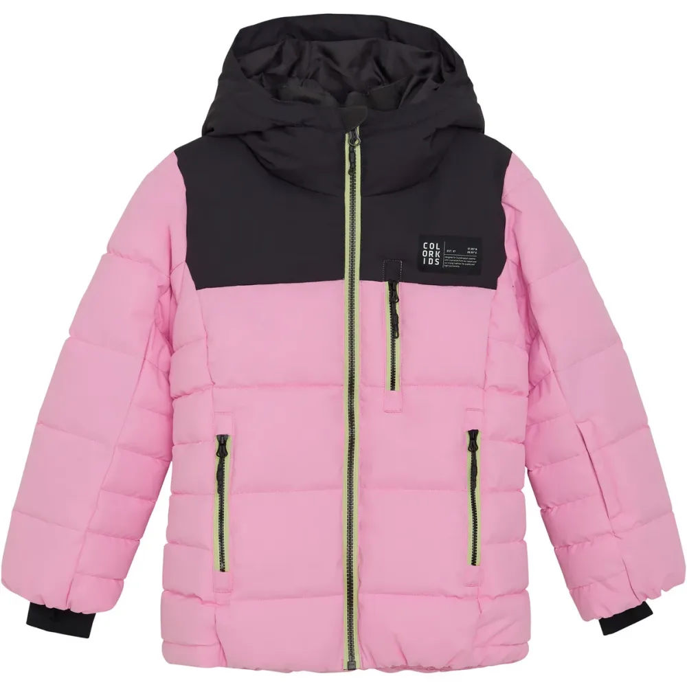 Color Kids Kinder Quilt Ski Puffer Jacke