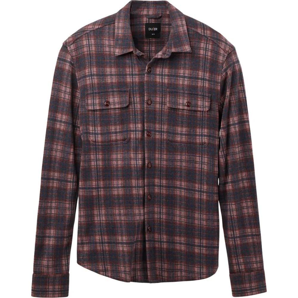 Duer Herren Performance Flannel Button Down Hemd