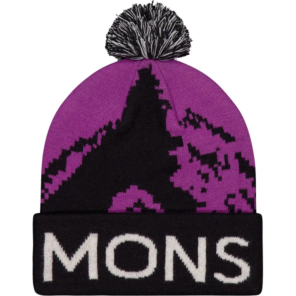Mons Royale Mtn Pixel Merino Pom Pom Mütze