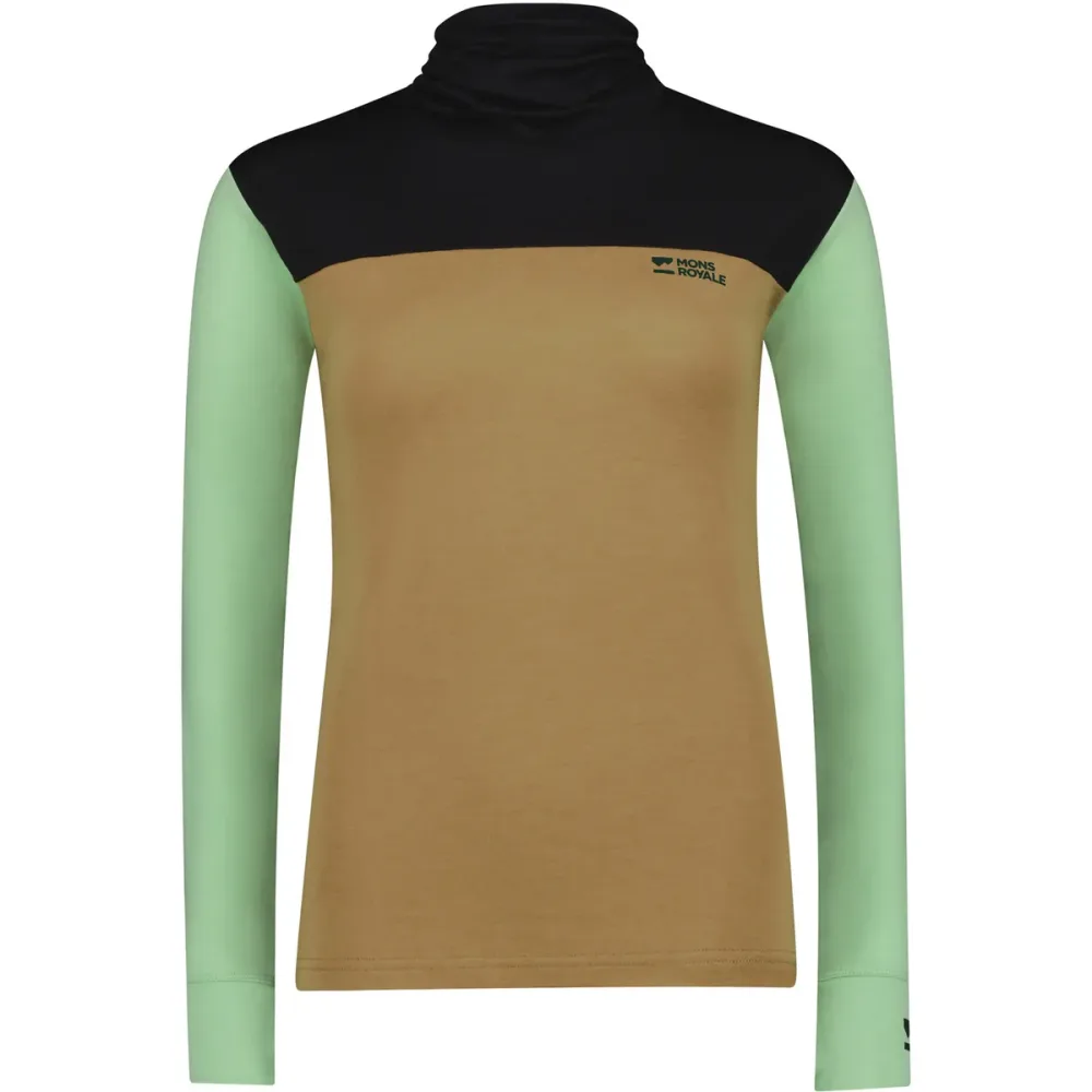 Mons Royale Damen Yotei Merino High Neck Longsleeve