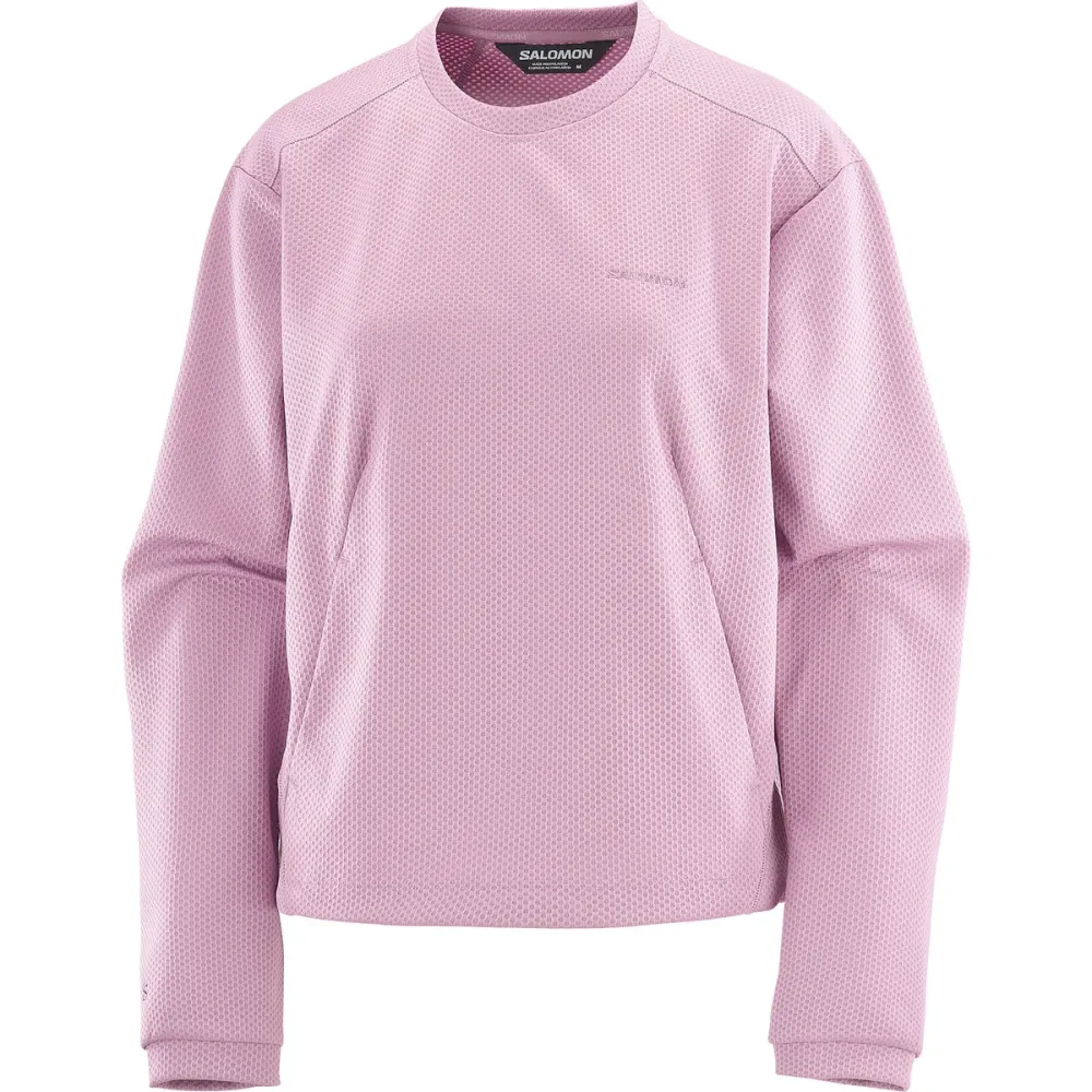 Salomon Damen Motomesh Crewneck Pullover