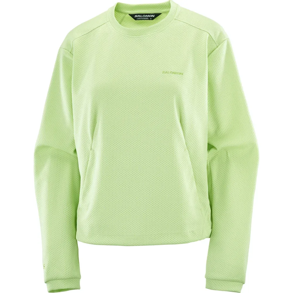 Salomon Damen Motomesh Crewneck Pullover