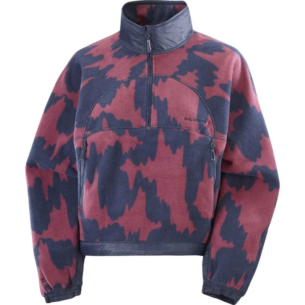 Salomon Damen Chroma Fleece Crop Pullover