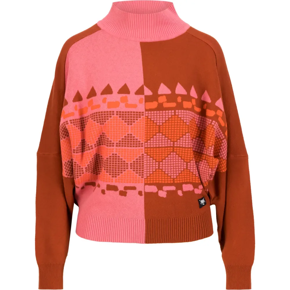 Blutsgeschwister Damen Diamond Loom Egg Pullover