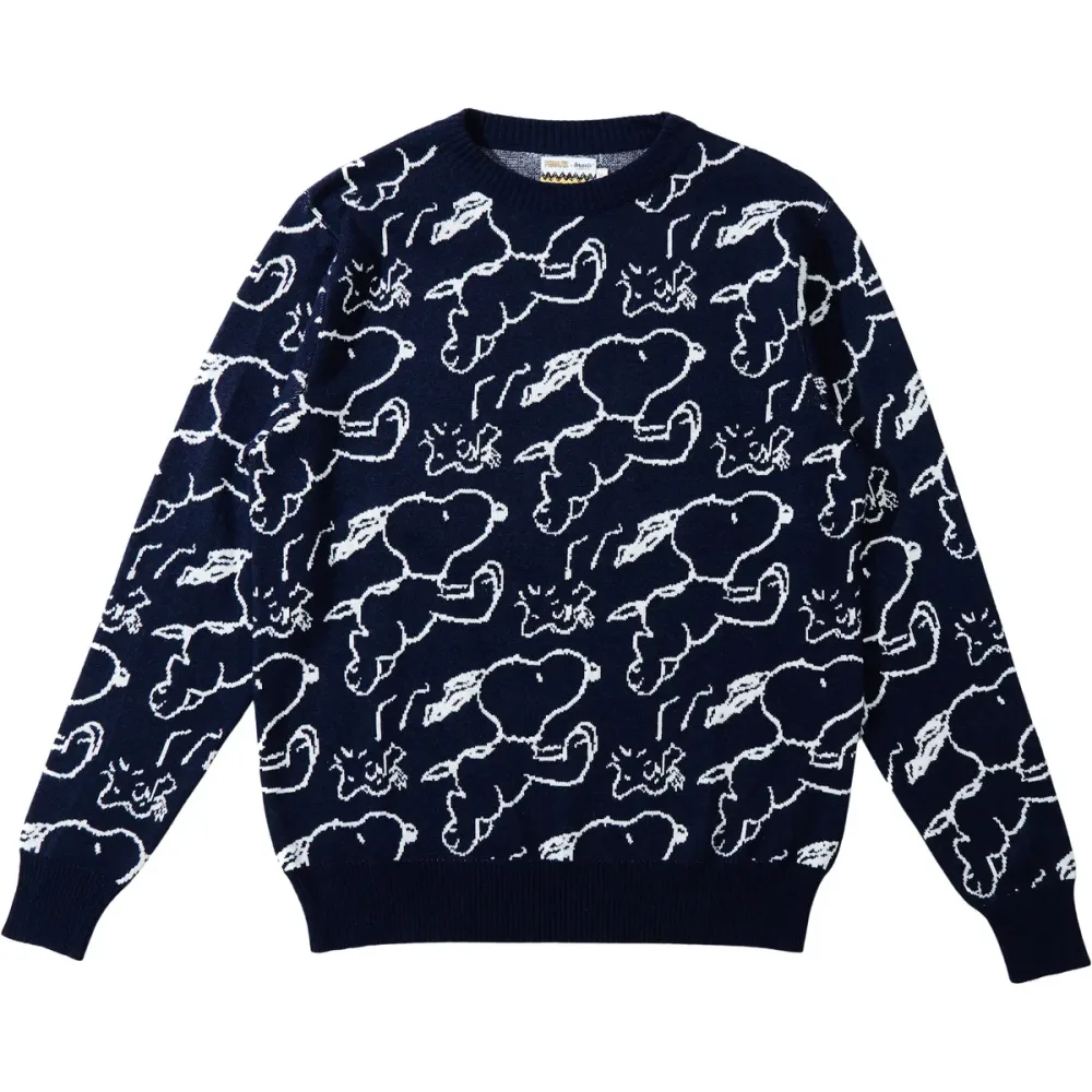 Brava Fabrics Herren Peanuts Jacquard Pullover