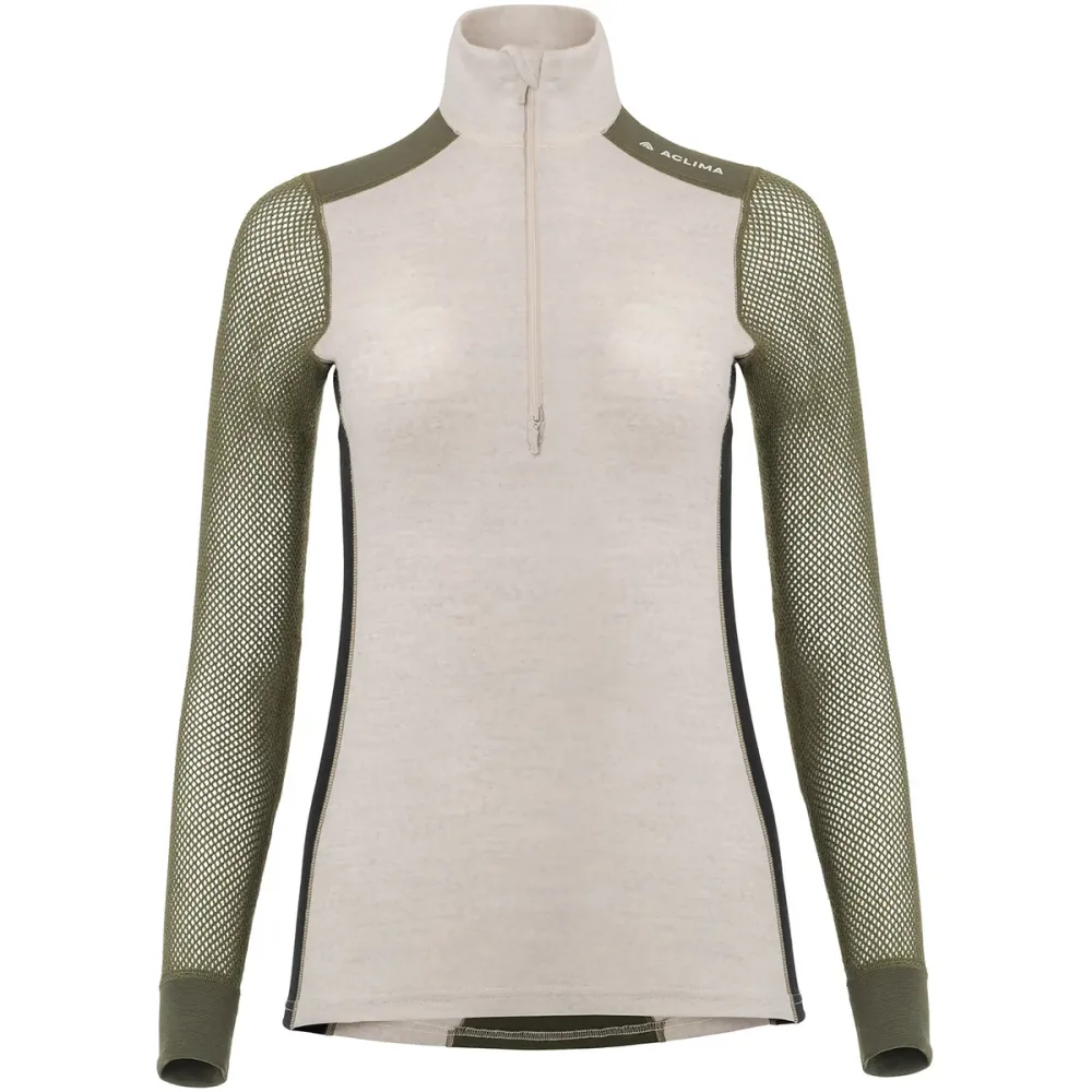 Aclima Damen WoolNet Hybrid Mock Longsleeve