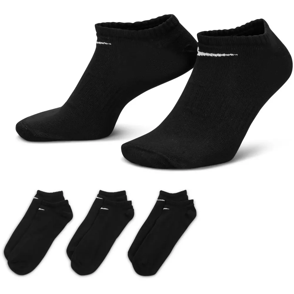 Nike - Socken  3er Pack-Everyday Lightweight No Show, für Damen, Schwarz, Größe S