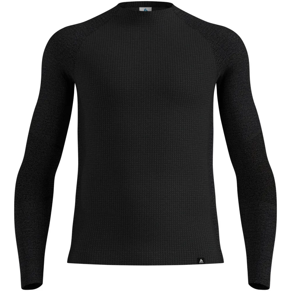 Odlo Herren Seamless Performance Wool Crew Longsleeve