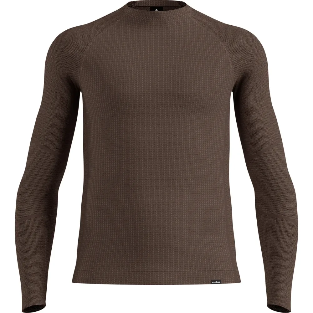 Odlo Herren Seamless Performance Wool Crew Longsleeve
