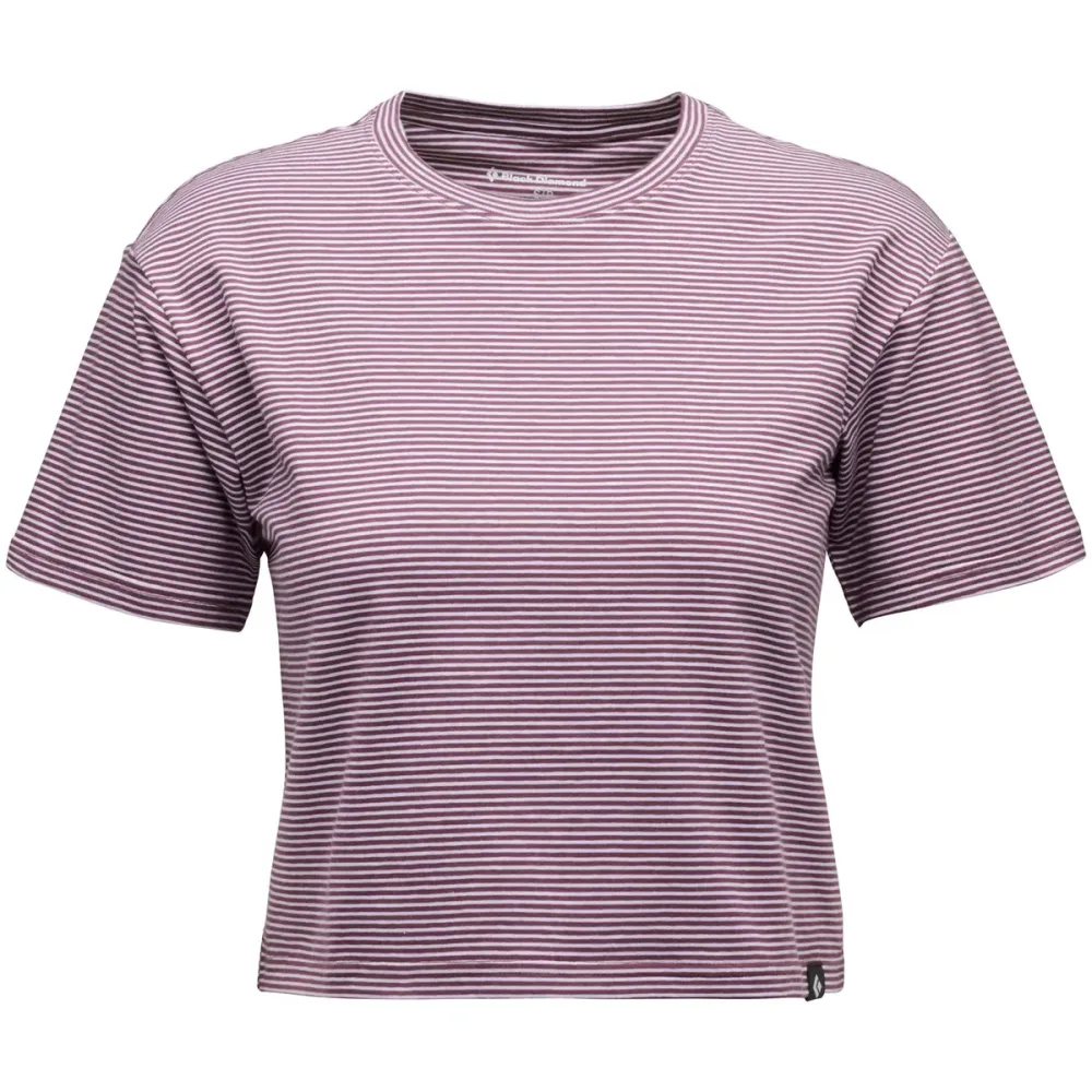 Black Diamond Damen Stripe Crop T-Shirt