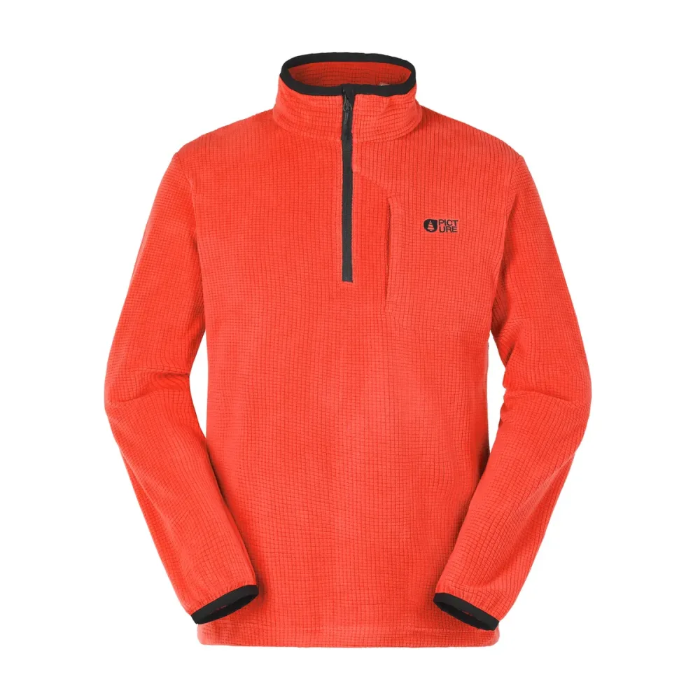 Picture Herren Weavy 1/4 Grid Fleece Pullover