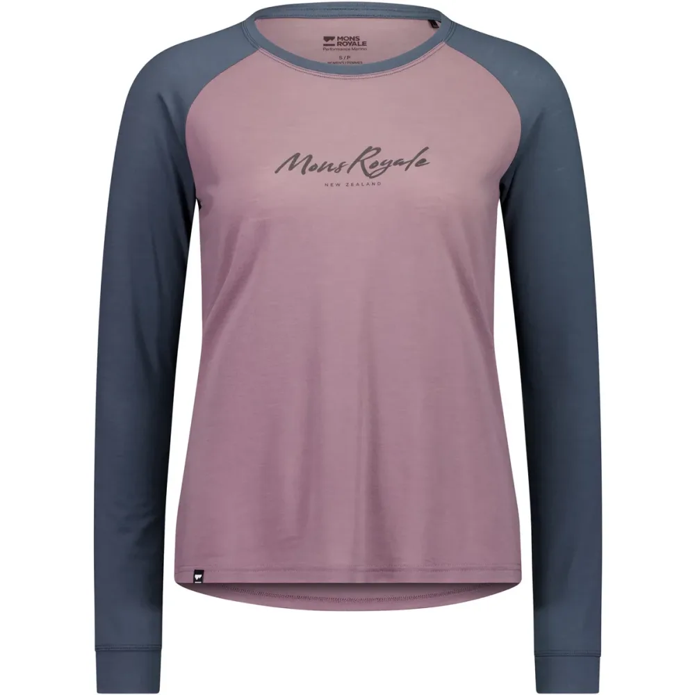 Mons Royale Damen Icon Merino Raglan Longsleeve