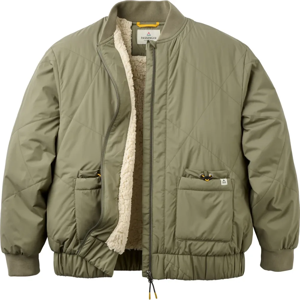 Passenger Damen Lucia Sherpa Lined Bomber Jacke