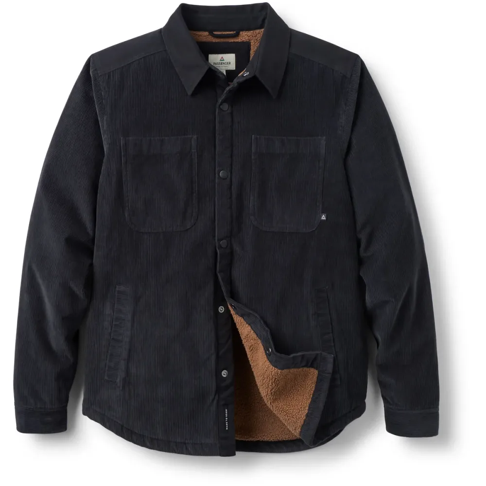 Passenger Herren Kodiak 3.0 Sherpa Lined Cord Hemd