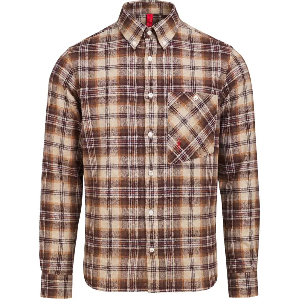 The Mountain Studio Herren Button Down Flannel Hemd