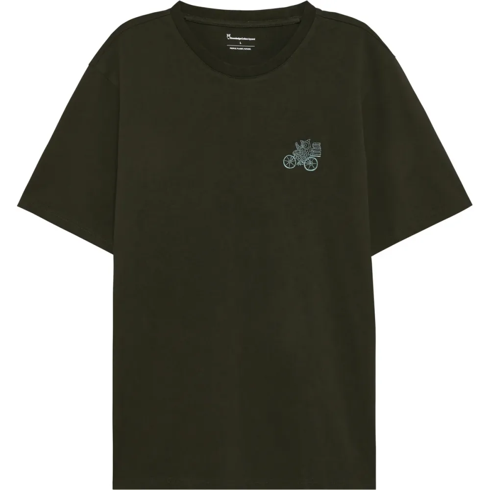 KnowledgeCotton Apparel Herren Chest Embroidery T-Shirt