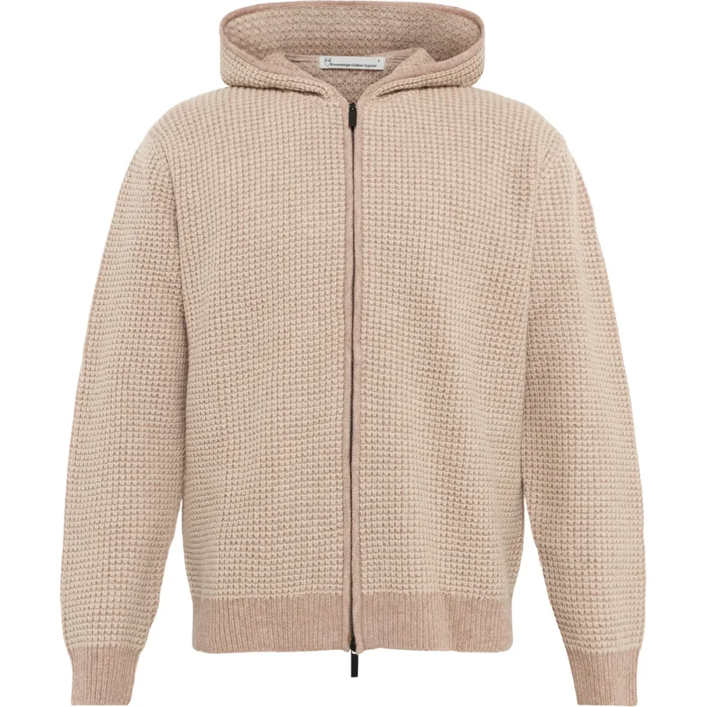 KnowledgeCotton Apparel Herren Lambswool Hoodie Jacke