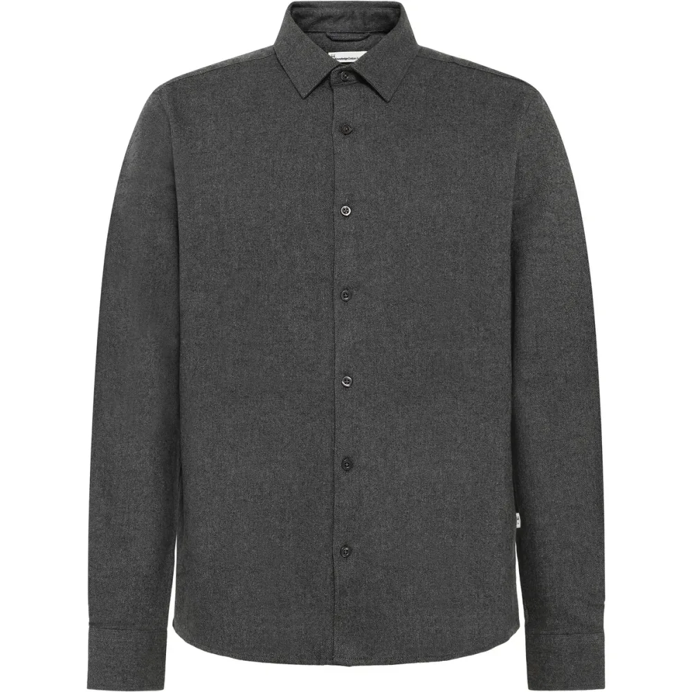 KnowledgeCotton Apparel Herren Dune Regular Flannel Hemd