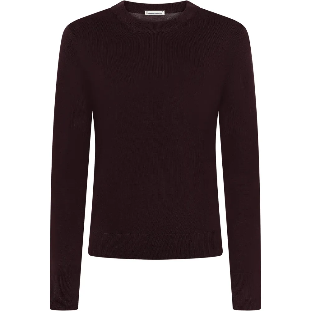 KnowledgeCotton Apparel Damen Merino Crew Neck Pullover