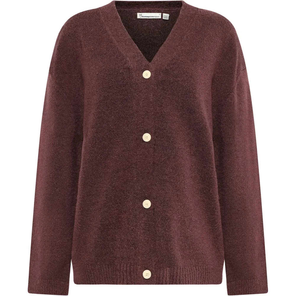 KnowledgeCotton Apparel Damen Soufflé Yarn Cardigan Jacke