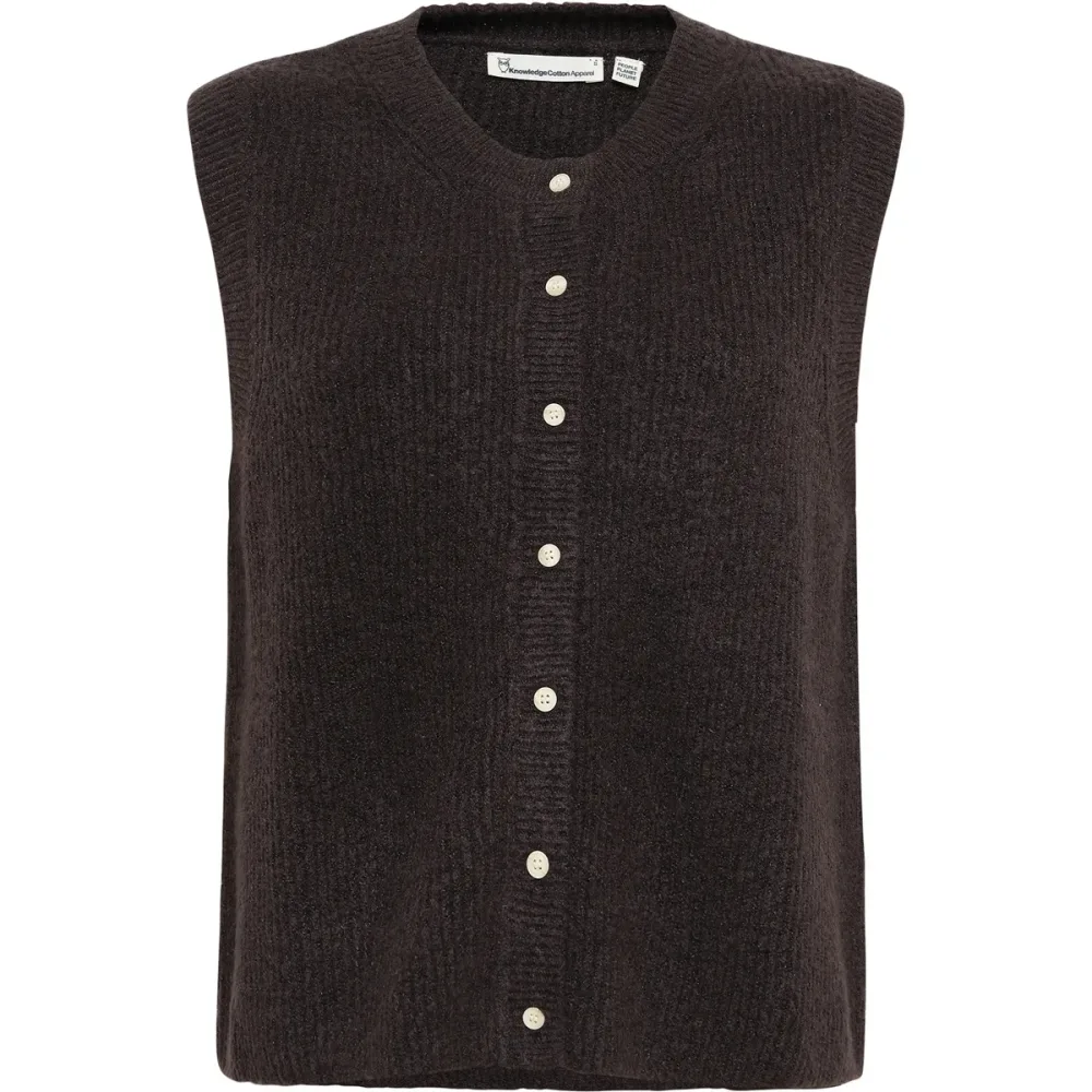 KnowledgeCotton Apparel Damen Soufflé Yarn Weste