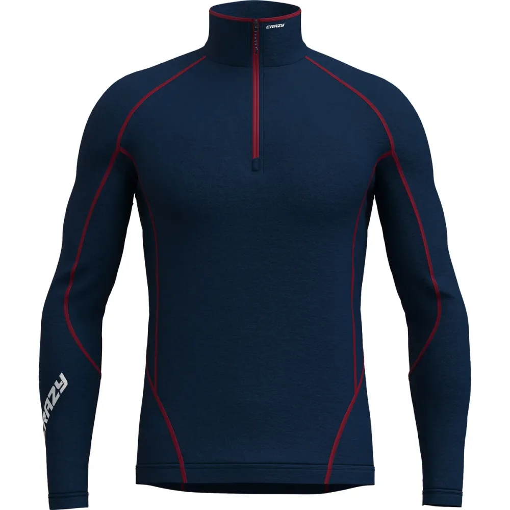 Crazy Herren Fahrenheit Zip Longsleeve