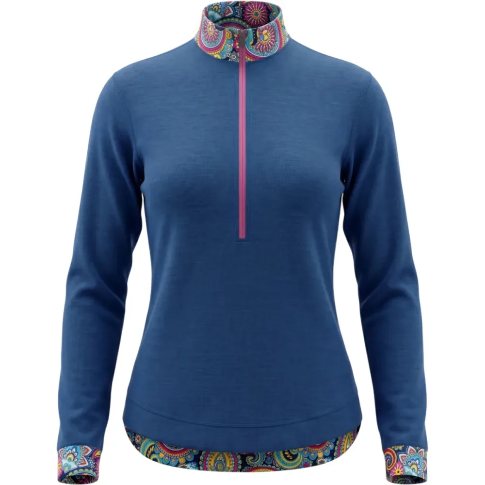 FreiSein Damen TwistedSkyBlue Longsleeve