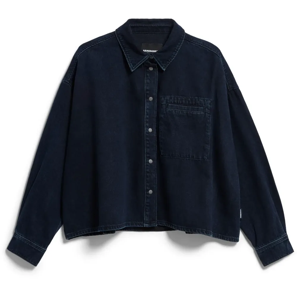 Armedangels Damen Nalaani Denim Bluse