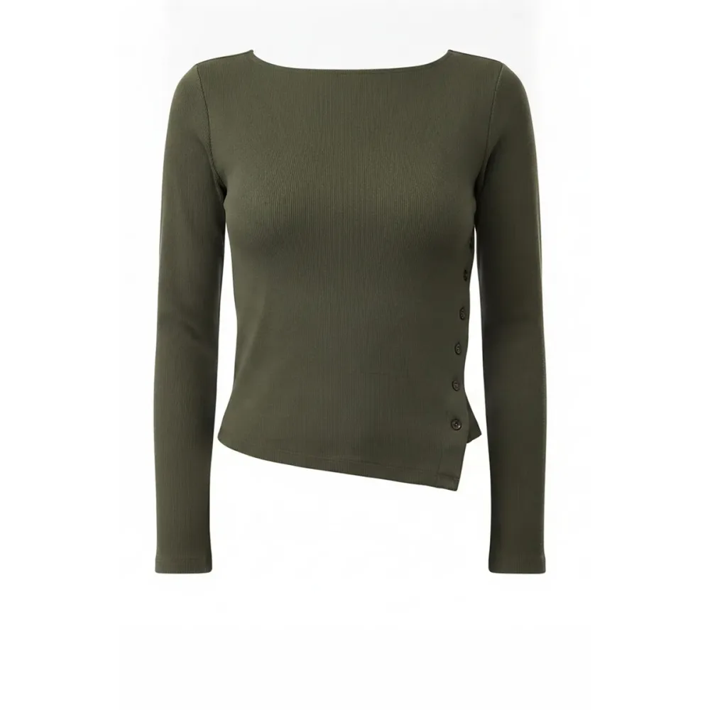 Mandala Damen Side Button Longsleeve