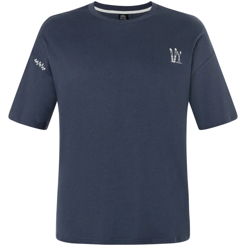 Chillaz Herren Bergzeit Bozeman Skis an Poles T-Shirt