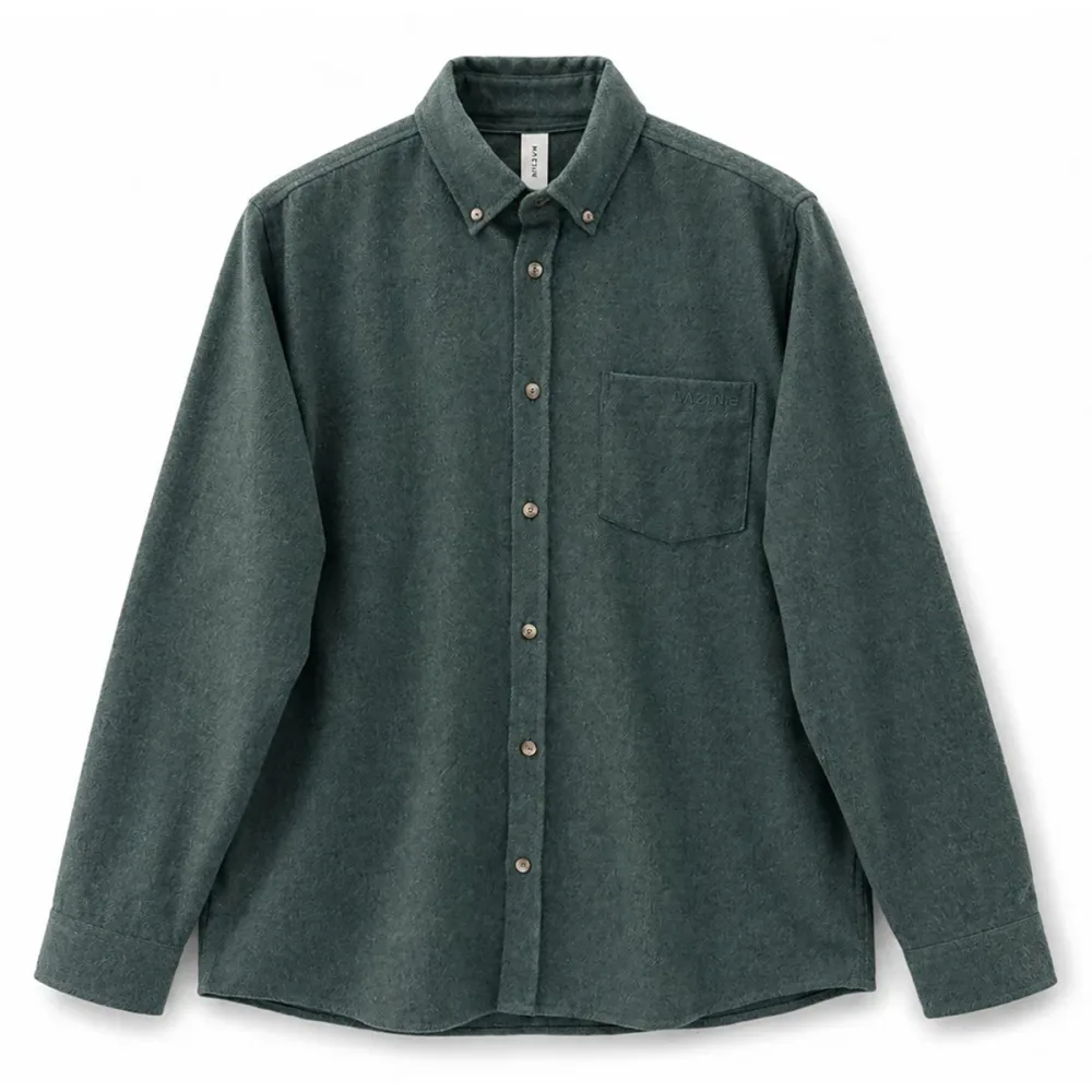 Mazine Herren Melange Flannel Hemd