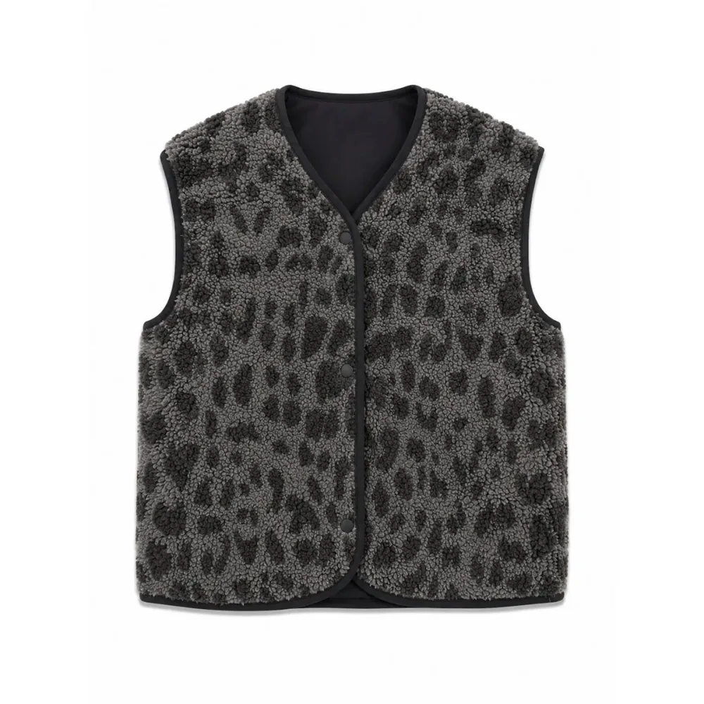 Mazine Damen Printed Sherpa Weste